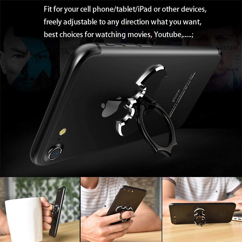 Nhẫn Ring BatMan giữ điện thoại xem video, xoay 360 độ | BigBuy360 - bigbuy360.vn