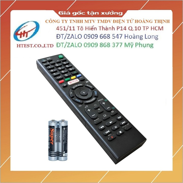 Remote Điều Khiển TV SONY Smart RM-L1275 (Kèm pin AAA) - Hàng nhập khẩu