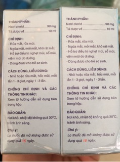 Nhỏ mắt - nhỏ mũi (10 lọ)