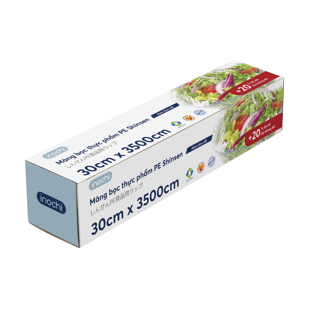 Màng bọc thực phẩm PE Shinsen 30cm x 3500cm, 30cm x 10000cm