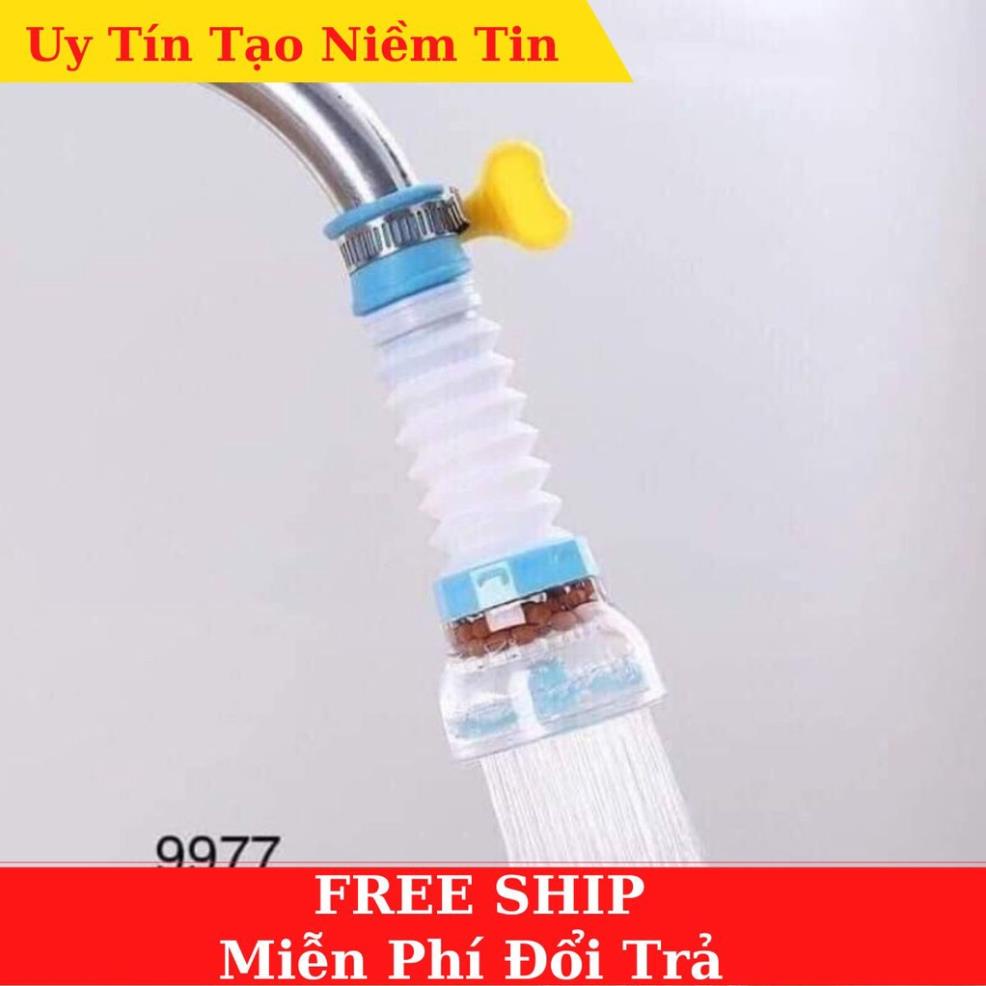 Đầu vòi nước tăng áp xoay 360 thông minh, hạn chế nước bắn