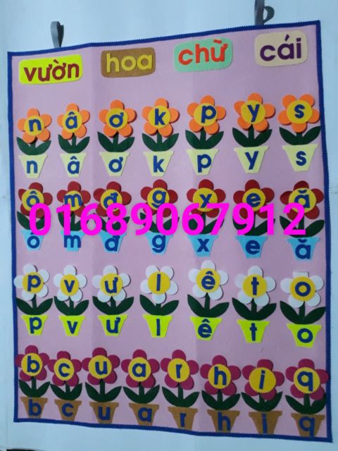 Vườn hoa chữ cái đồ chơi mầm non