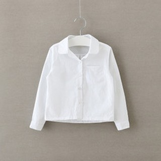 Áo sơ mi trắng cho bé gái