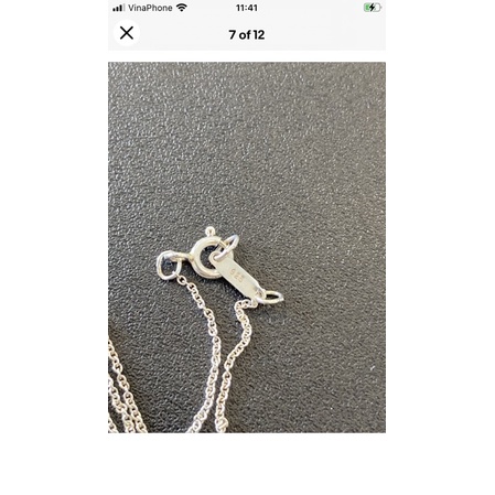 Dây chuyền bạc gấu teddy Tiffany