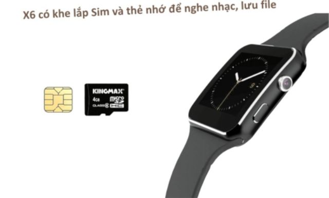 Xác thực！ Đồng hồ thông minh Smart Watch X6 màn hình cong