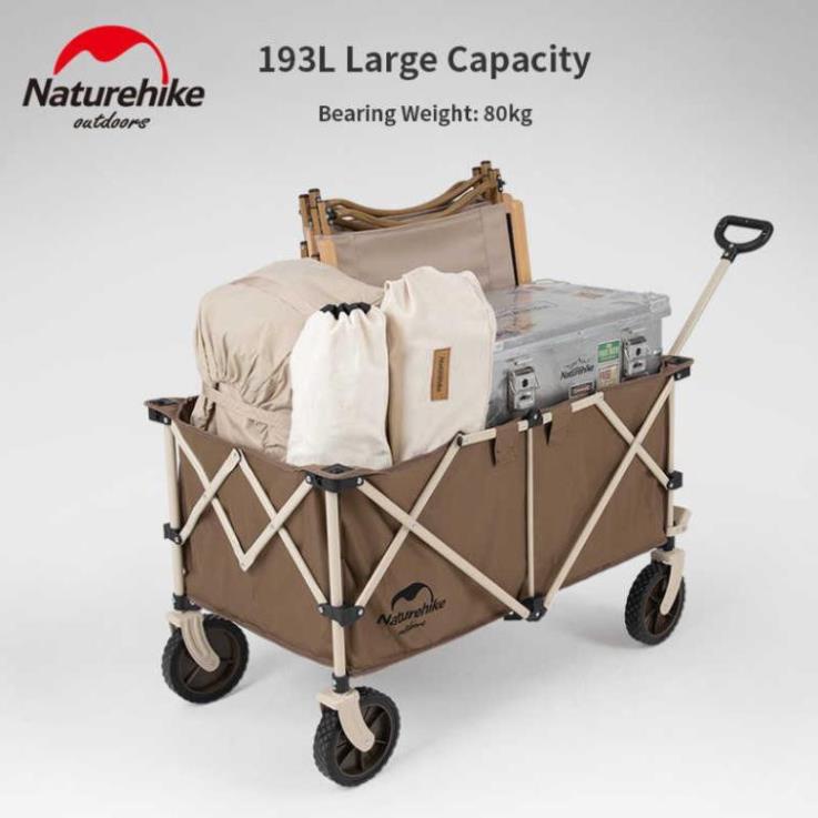 Xe kéo Naturehike dã ngoại gấp gọn chính hãng NH19PJ001 và NH20PJ005 phù hợp leo núi cắm trại camping picnic