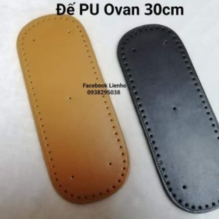 Đế da túi xách ovan