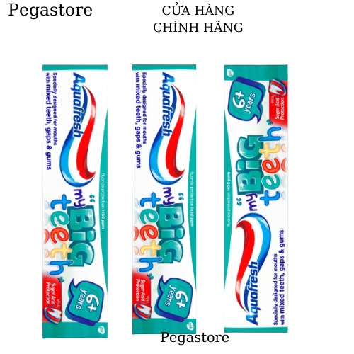 Kem đánh răng trẻ em AQUAFRESH My Big Teeth 6+ Years 50ml - kem đánh răng cho bé ngừa sâu răng hiệu quả