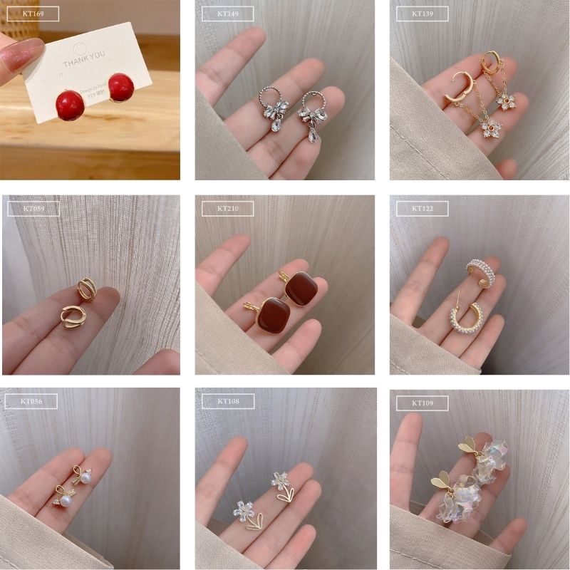Tổng Hợp Các Mẫu Hoa Tai Khuyên Tai Tròn Khuyên Tai Hoa Xinh Xắn - Bông Tai Sang Chảnh Đa Dạng Kiểu Dáng