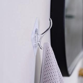 Móc treo đồ dán tường chắc chắn bằng nhựa chống thấm nước tiện lợi dành cho phòng tắm nhà bếp
