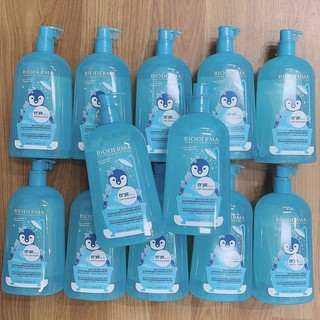 Sữa Tắm Gội Cho Bé Từ Sơ Sinh Bioderma Chim Cánh Cụt Pháp 1000ML - HÀNG CHUẨN AUTH