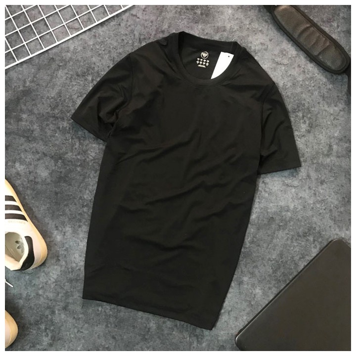 Freeship Đơn 99K áo Thun Trơn Nam Nữ Thời trang 4 Mùa 2 Tông Màu trắng đen | BigBuy360 - bigbuy360.vn