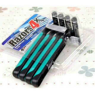 Set 4 cây cạo râu kèm lưỡi dao