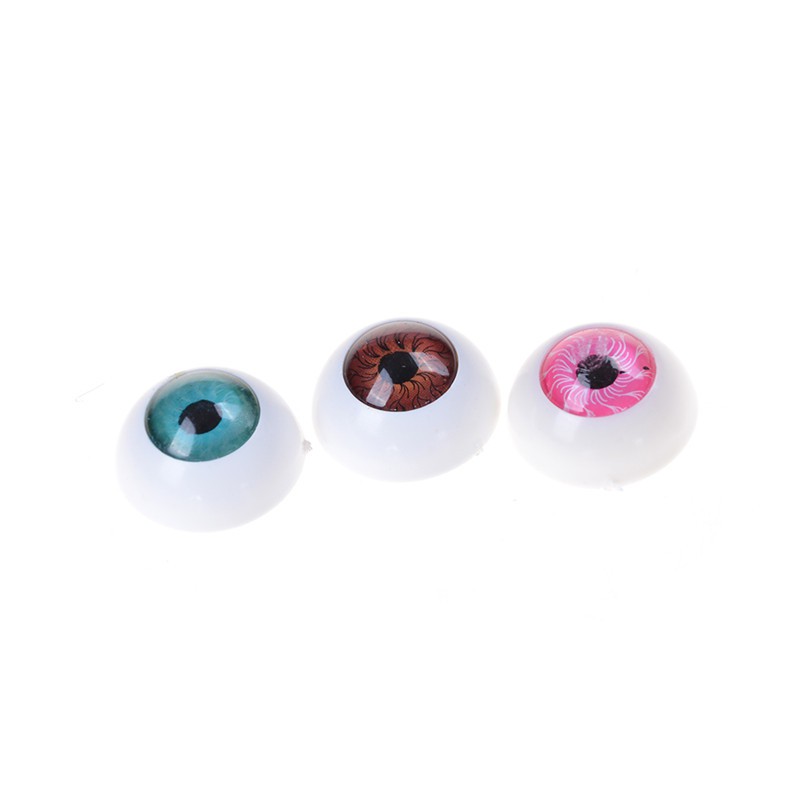 [superhomestore]10pcs(5pairs 20mm Half Round Doll Eyes Bjd Doll Troll Eye 3 Colors To Choose