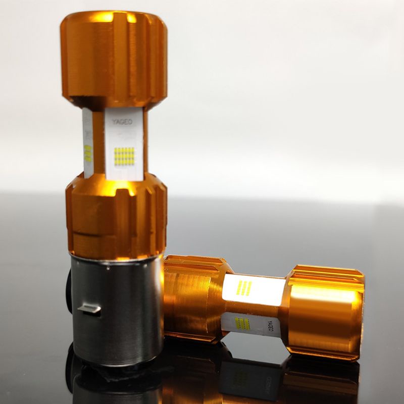 Đèn LED 30W Ánh Sáng Trắng Cao / Thấp Hai Mặt Gắn Thân Xe Mô Tô DRL Ambers