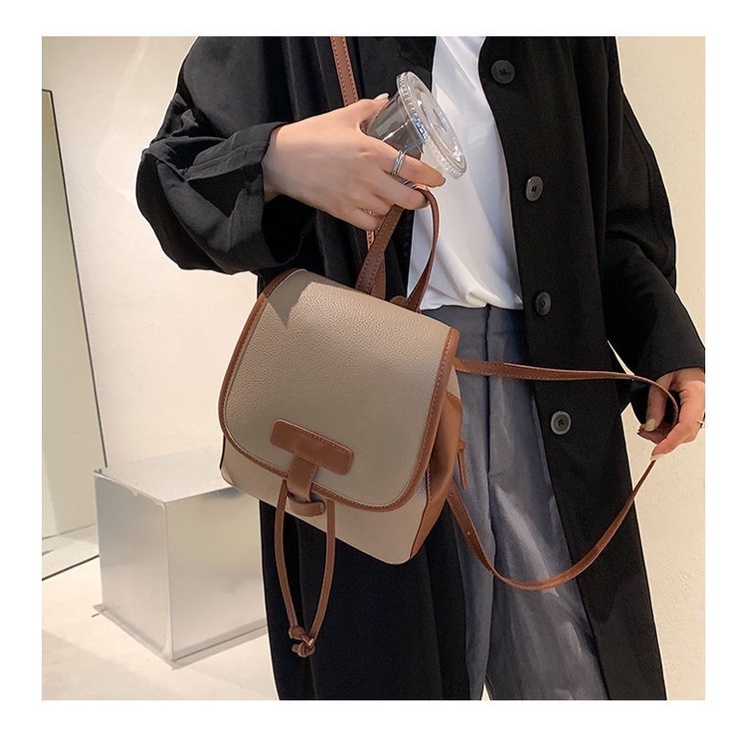 Balo mini thời trang nữ miệng dây rút tiện lợi phong cách vintage hàn quốc món quà tặng bạn gái