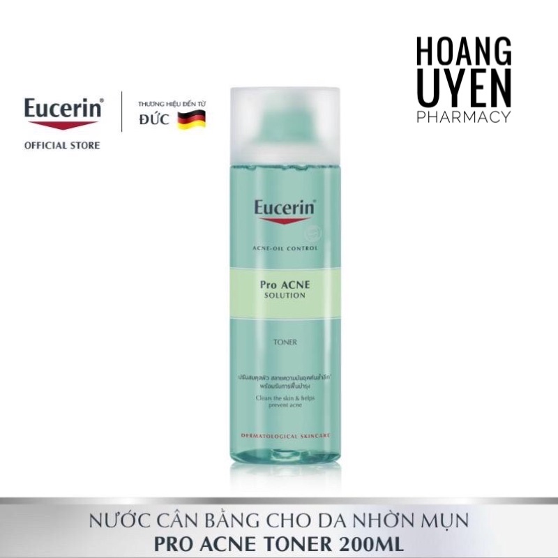 Nước cân bằng cho da dầu mụn Eucerin Pro Acne Solution Toner 200ml