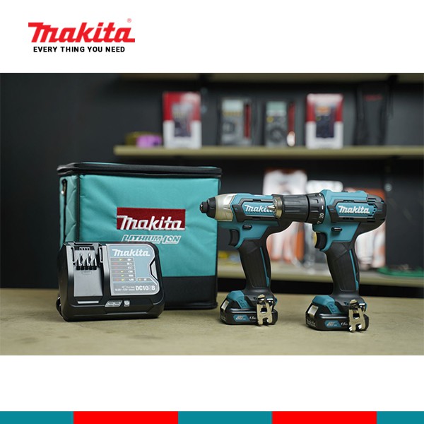 Bộ máy khoan bắn vít dùng Pin Makita CLX224S (TD110D+DF333D)(12V MAX) | Makita chính hãng