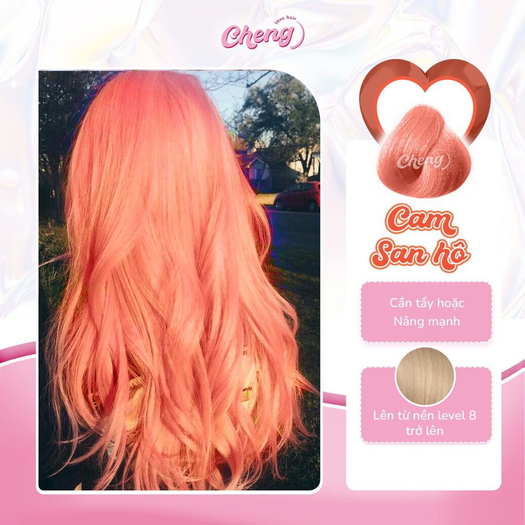 Thuốc Nhuộm Tóc Màu CAM SAN HÔ | Chenglovehair, Chenglovehairs