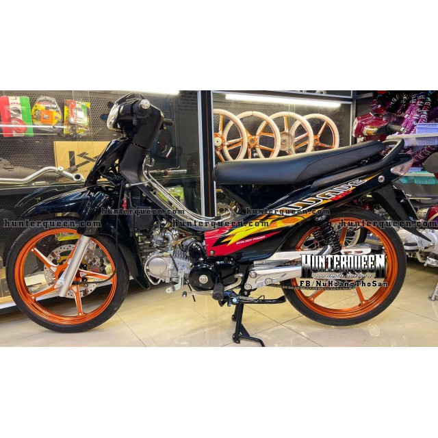 Tem rời dán xe WAVE nhỏ 110. Họa tiết bắt mắt rực rỡ. Decal bền đẹp không bay màu