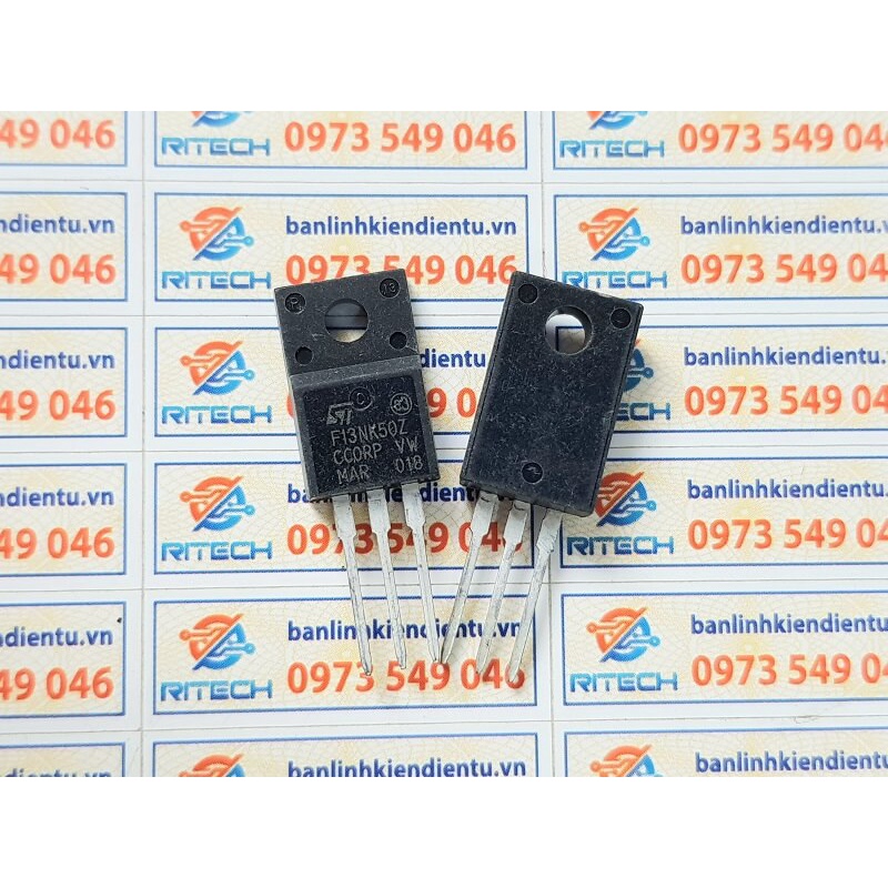[Combo 2 chiếc] F13NK50Z, STF13NK50Z 13NK50Z Mosfet kênh N 11A 500V TO-220