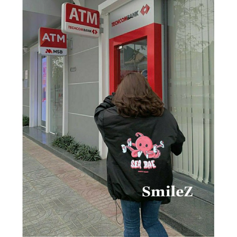 Áo khoác dù SEA BAE Nam Nữ Unisex Form Rộng Phong Cách Ulzzang - SEABAE
