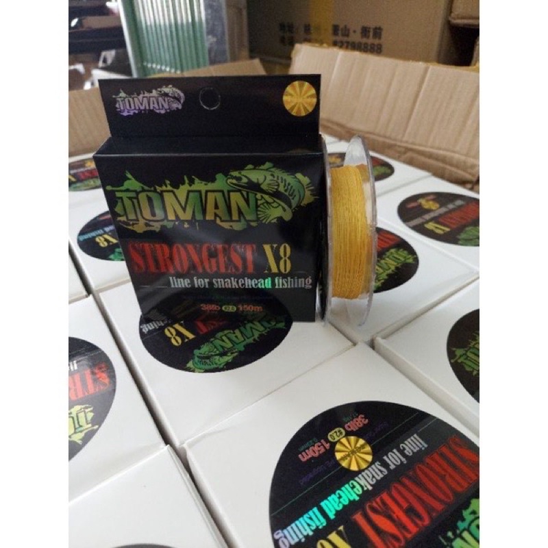 Dây dù PE TOMAN Strongest X8 -150m -chuyên câu lure