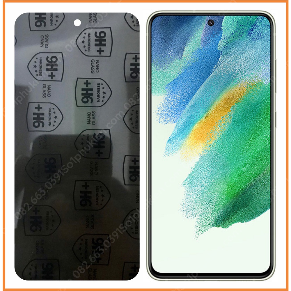 Dán cường lực chống nhìn trộm Samsung s21 fe (s21fe) dẻo nano