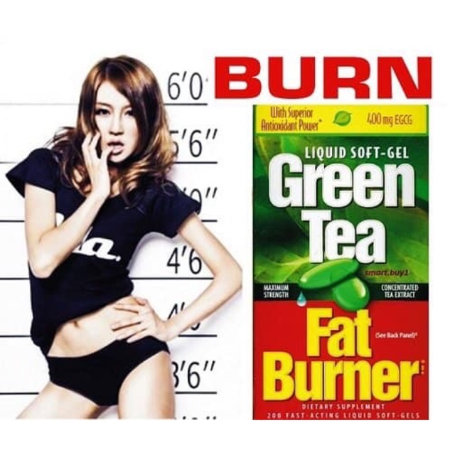 Viên Uống Giảm Mỡ Trà Xanh Green Tea Fat Burner 400mg Chính Hãng USA Mỹ