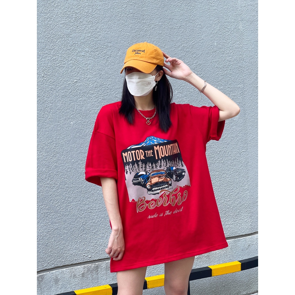 ￼Áo thun tay lỡ BEERBRO RIDE form rộng cotton unisex nam nữ (Ảnh thật/Có sẵn) | BigBuy360 - bigbuy360.vn