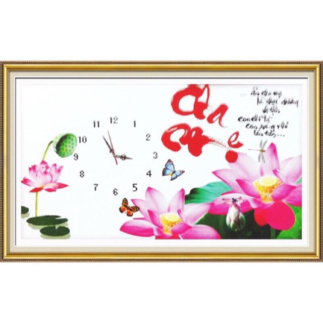 Tranh thêu chữ thập ĐH Cha Mẹ,222543, 68x45cm chưa thêu