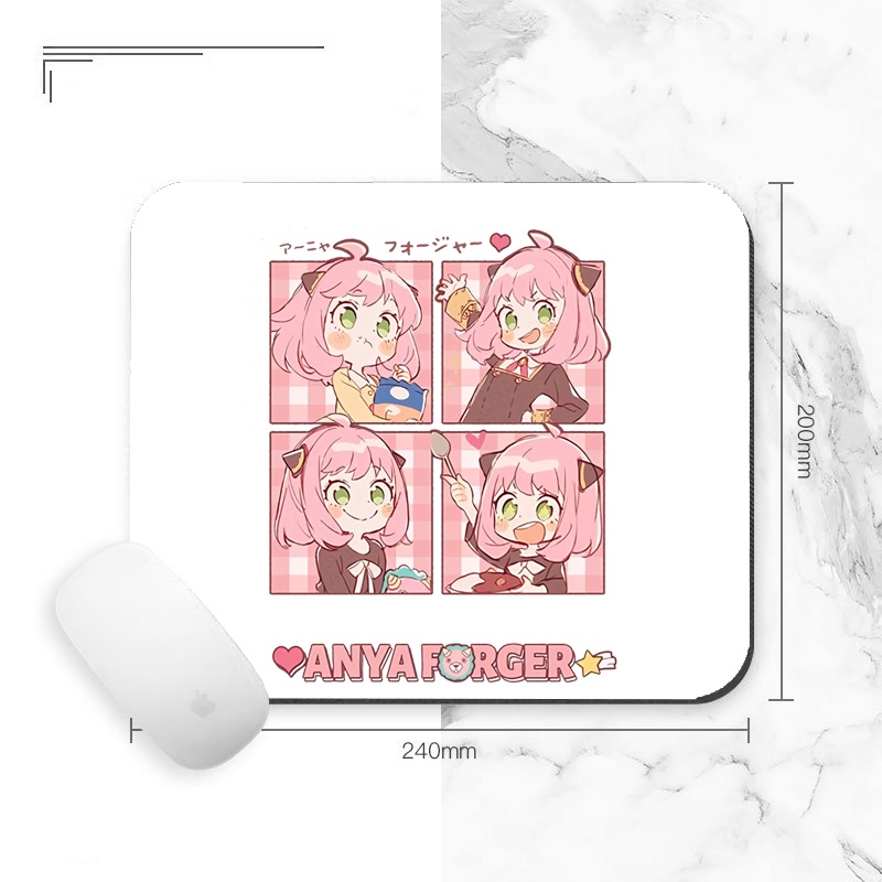 Miếng di chuột in hình ANYA ver ĂN UỐNG Spy x Family cute anime chibi miếng kê chuột miếng lót chuột