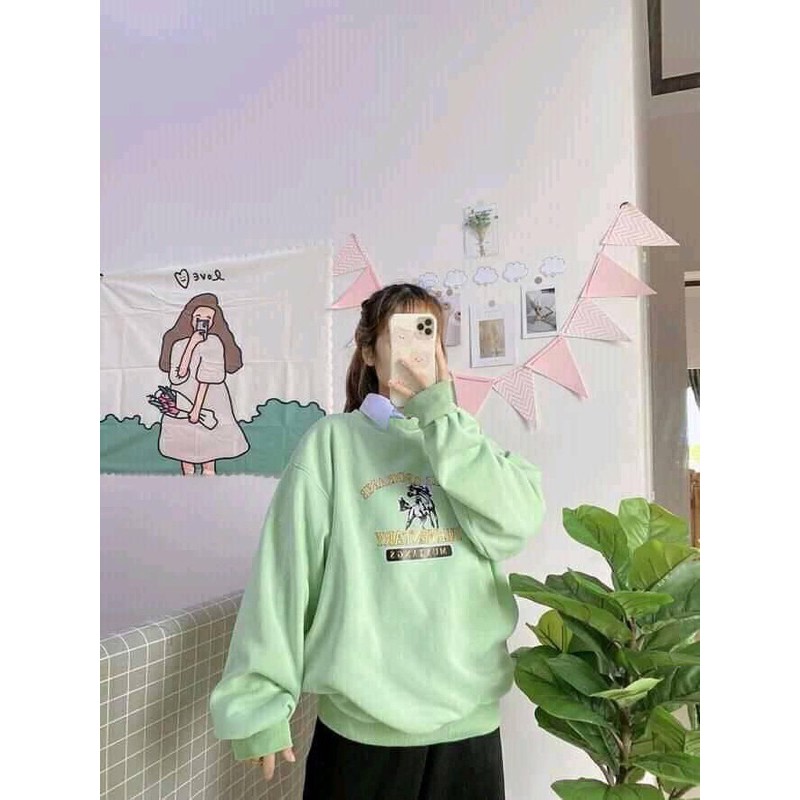 Áo swt con ngựa chất nỉ bông dày dặn HANA238 | BigBuy360 - bigbuy360.vn