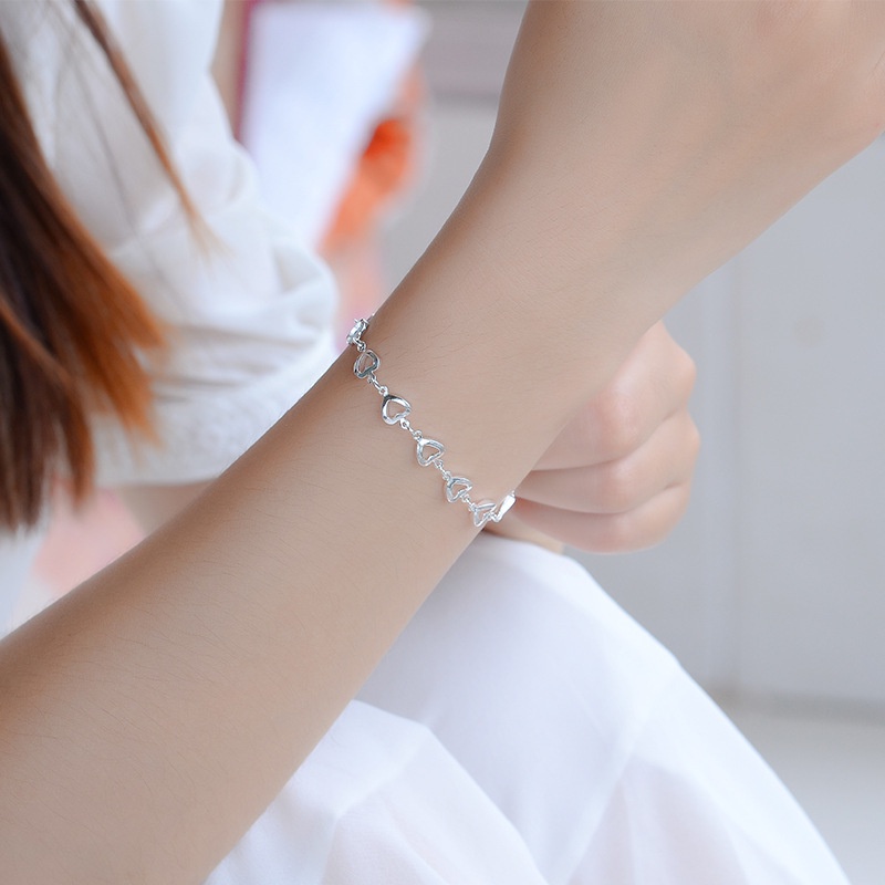 Bộ lắc tay chân trái tim thời trang nữ xinh xắn - LTC35
