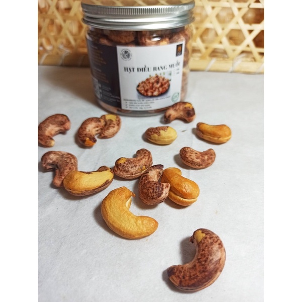 Hạt Điều A Cồ, Rang Muối, Nguyên Hạt loại 1 A+, Cao cấp, Hạt Bự, Sạch, Vỏ Lụa, Siêu Ngon, Bếp Nhà Bống Hạt Dinh Dưỡng