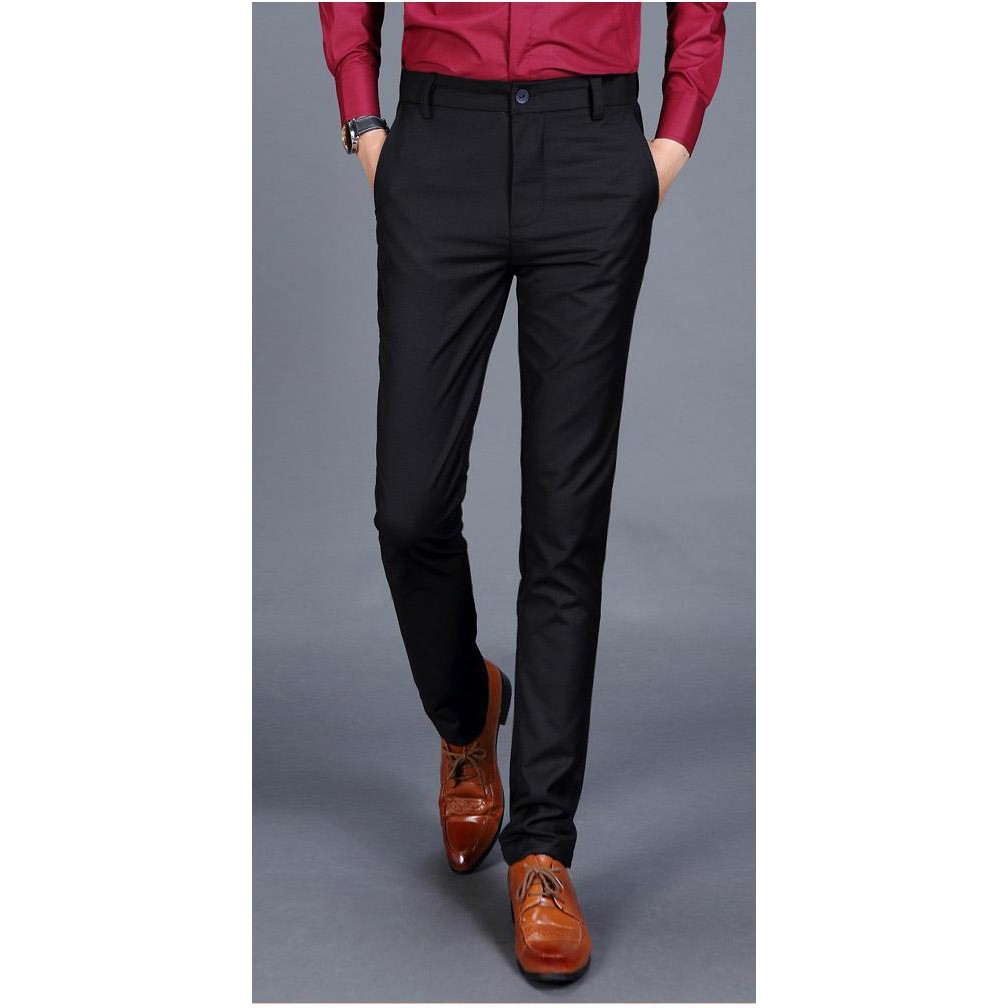 Quần âu nam dáng ôm, co giãn 4 chiều, chất liệu cao cấp phong cách trẻ trung | BigBuy360 - bigbuy360.vn