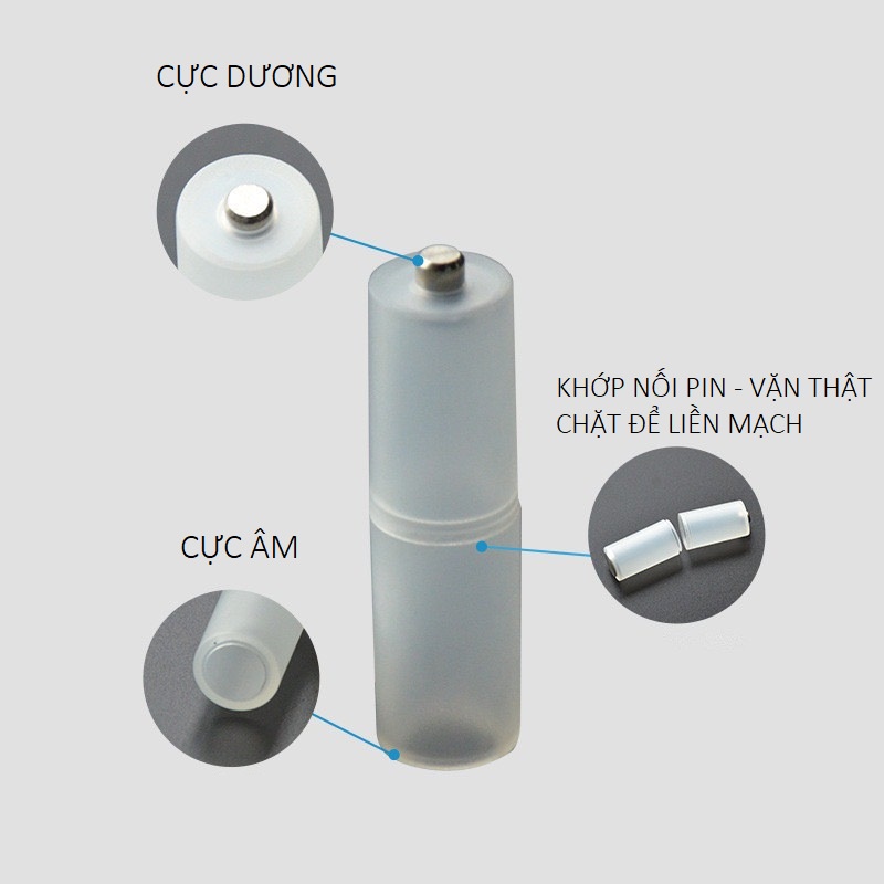BỘ CHUYỂN ĐỔI PIN AAA THÀNH PIN AA