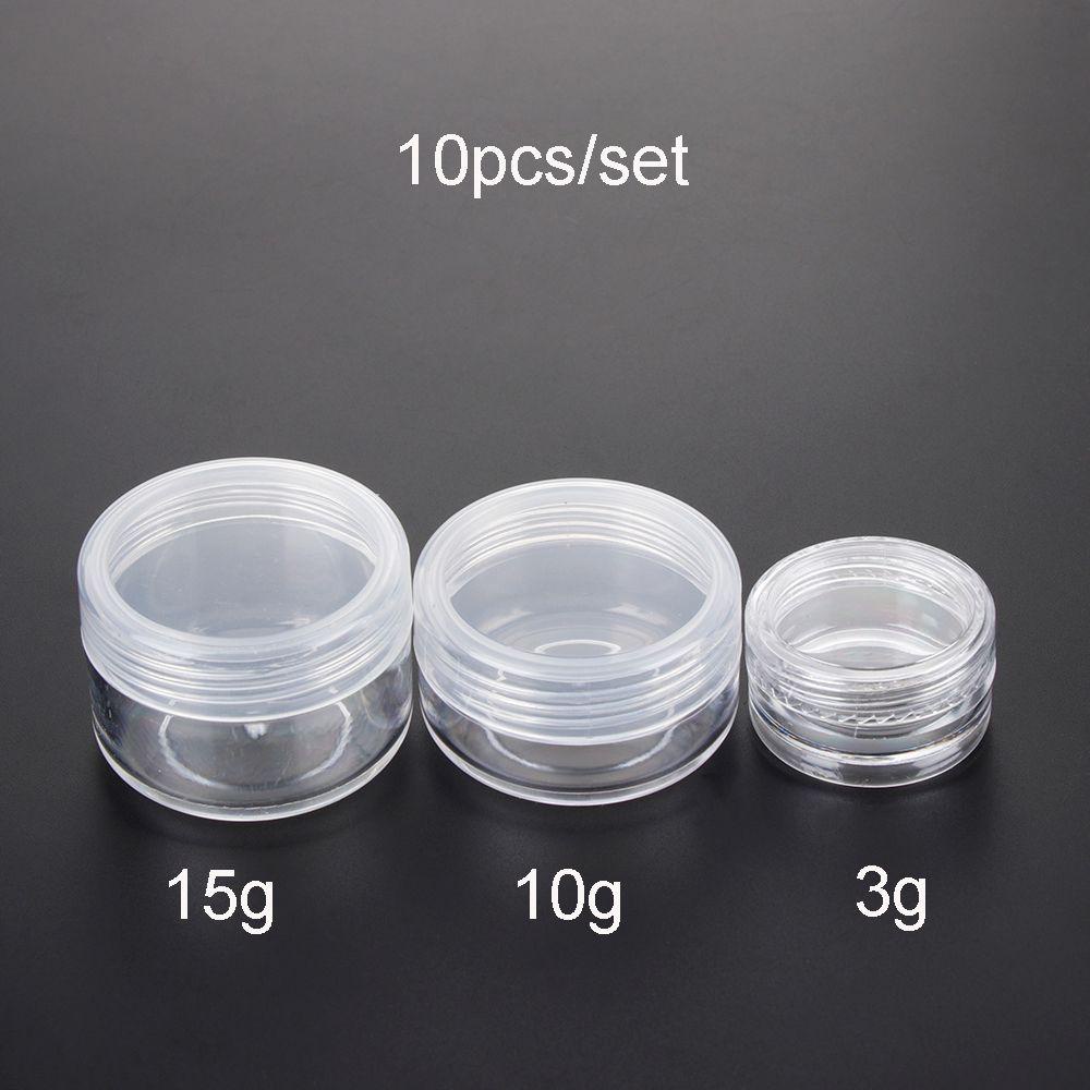 GOGOUP Set 10 Hộp Nhựa Rỗng Đựng Mẫu Thử Mỹ Phẩm Tiện Lợi