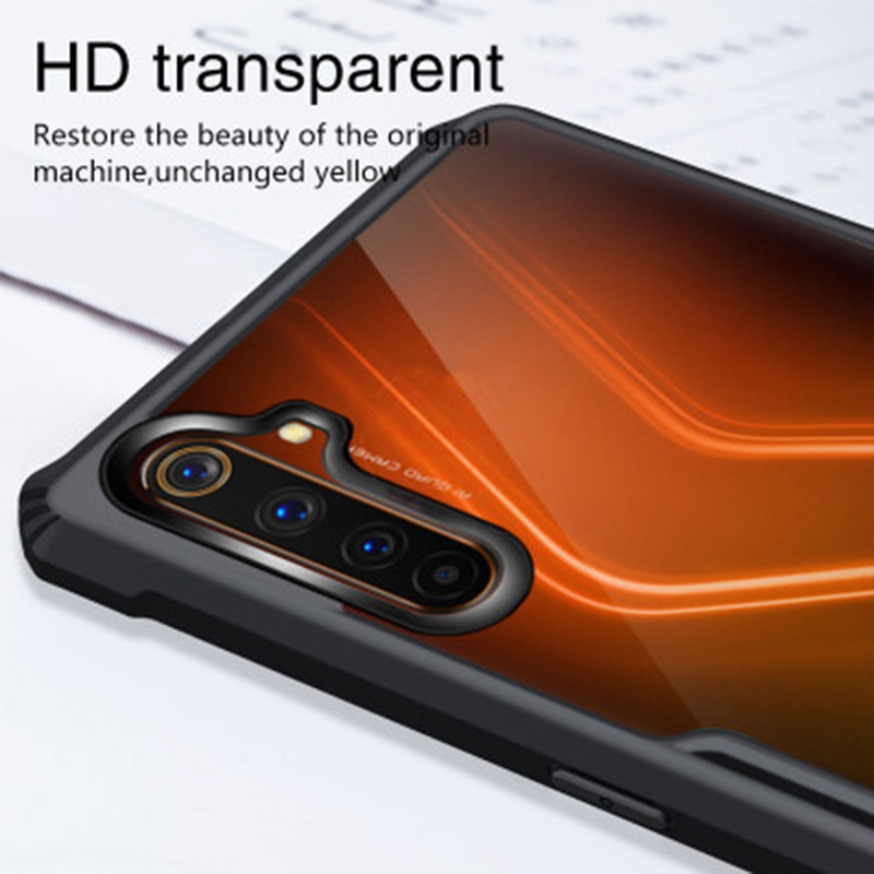 Ốp Điện Thoại Siêu Mỏng Chống Sốc / Trầy Xước Cạnh Acrylic Mềm Màu Trong Suốt Cho OPPO Realme 6 Cover Realme6