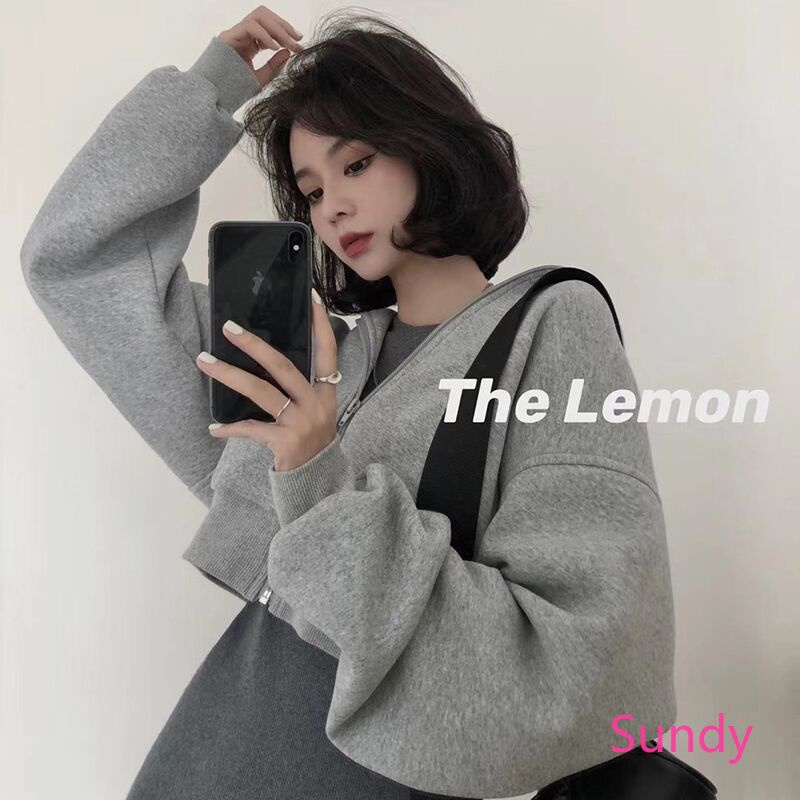 Áo Khoác Tay Dài Có Mũ Hoặc Đầm Ôm Thời Trang Mùa Thu Cho Nữ