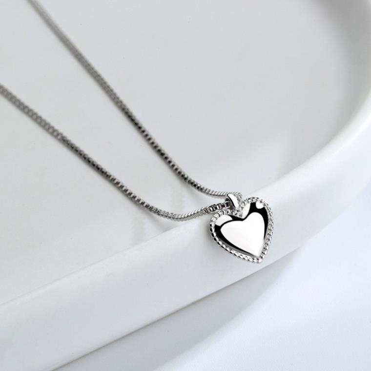 (0123) Vòng Cổ Dây Chuyền Mặt Trái Tim Sang Trọng ❤️