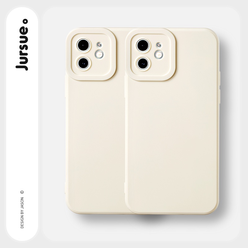 Ốp lưng JURSUE mềm chống sốc viền vuông Cho iPhone 14 13 12 11 Pro Max SE 2020 X XR XS 8 7 ip 6S 6 Plus YCS7