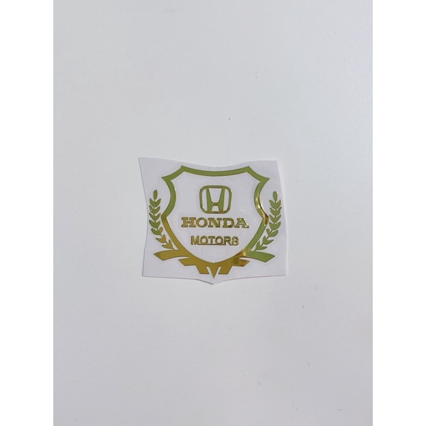 Tem kim loại dán xe hình bông lúa Honda M.o.nter Click150 Ducaiti… tem cao cấp không thấm nước