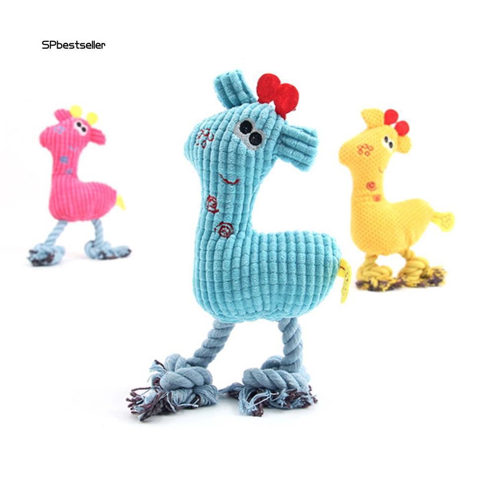 Thú nhồi bông phát tiếng kêu làm sạch răng cho thú cưng