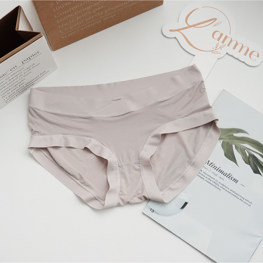 [Mã LT20 giảm 20K đơn 150K] Quần lót bầu chất liệu tơ lạnh mềm mại thoáng mát 6 màu by LAMME | BigBuy360 - bigbuy360.vn