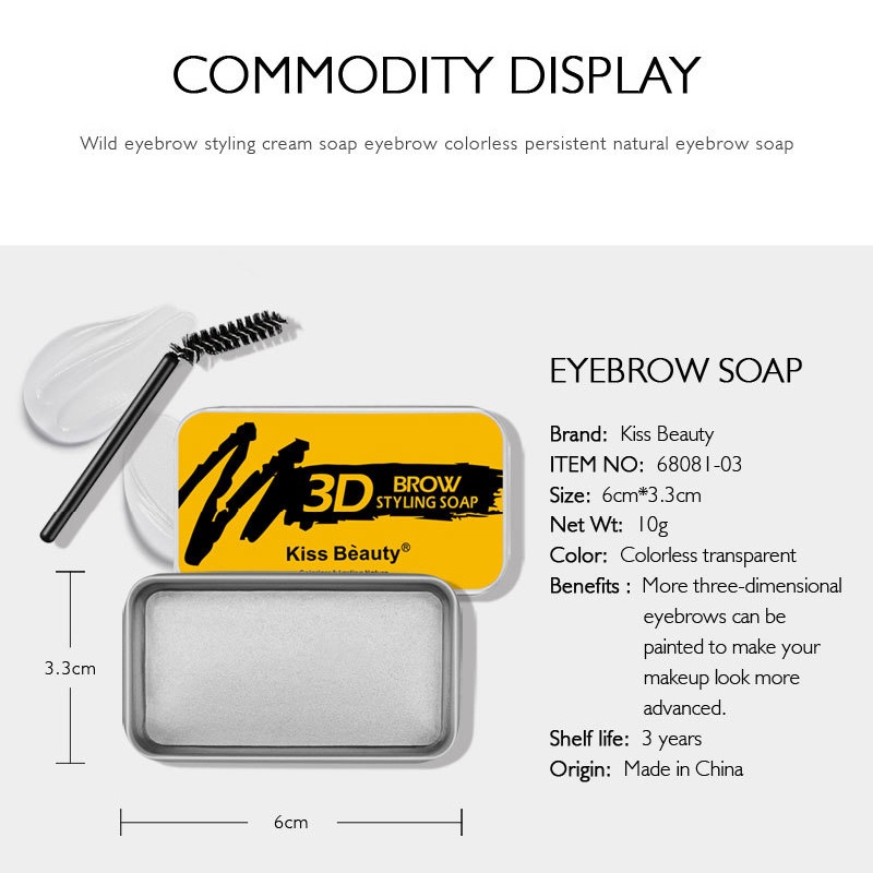 1 Gel Nhuộm Lông Mày Màu Trong Suốt Chống Thấm Nước Lâu Trôi