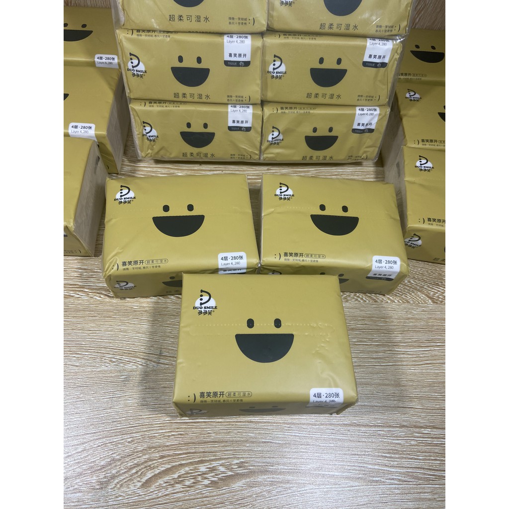 30 Gói Giấy Ăn Mặt Cười Duo Smile Hàng Nội Địa