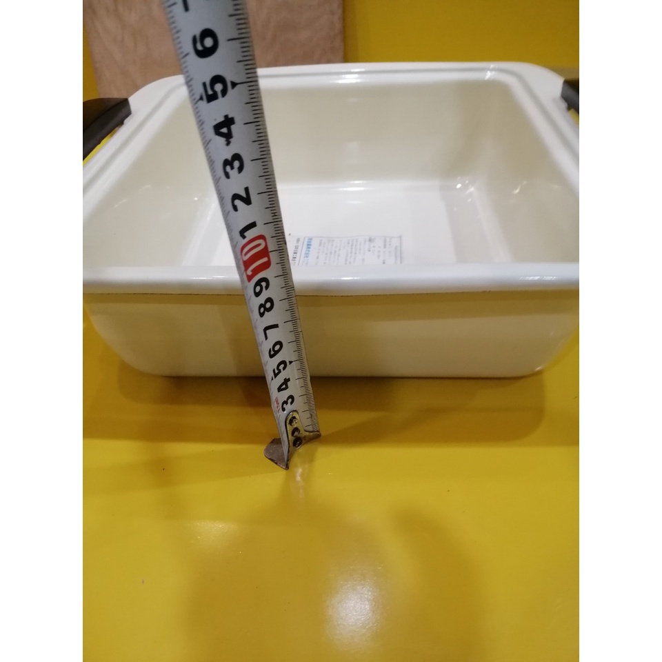 Nồi men lẩu (chảo) nội địa Nhật, size 23cm, cao 8cm (mã 962), Dùng được bếp từ