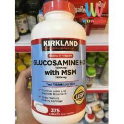 Viên Uống Hỗ Trợ Xương Khớp KIRKLAND Glucosamine HCI with MSM - 375 viên - Từ Mỹ
