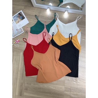 Áo 2 dây cổ tim đơn giản đẹp